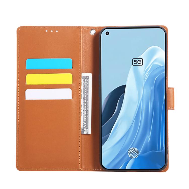 For OPPO Reno7 5G / Find X5 Lite Rose Flower Embossed 3-Card Slots Leather Phone Case