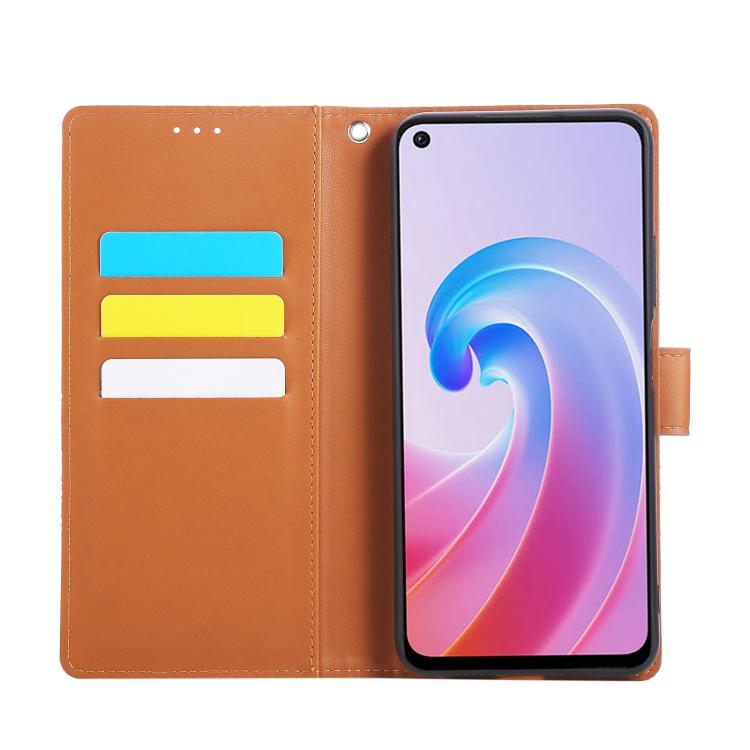 For OPPO A96 5G Rose Flower Embossed 3-Card Slots Leather Phone Case