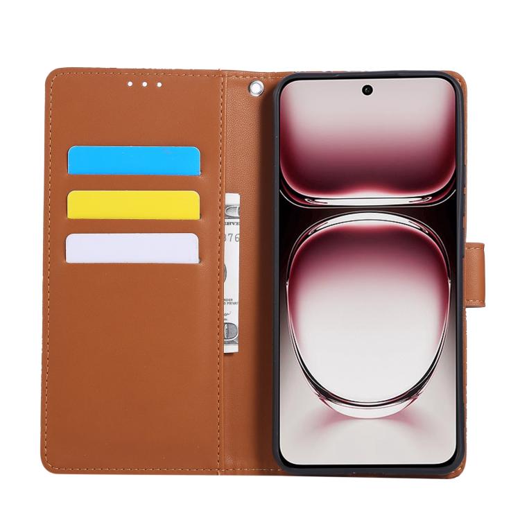 For OPPO A3 Pro 5G India Rose Flower Embossed 3-Card Slots Leather Phone Case