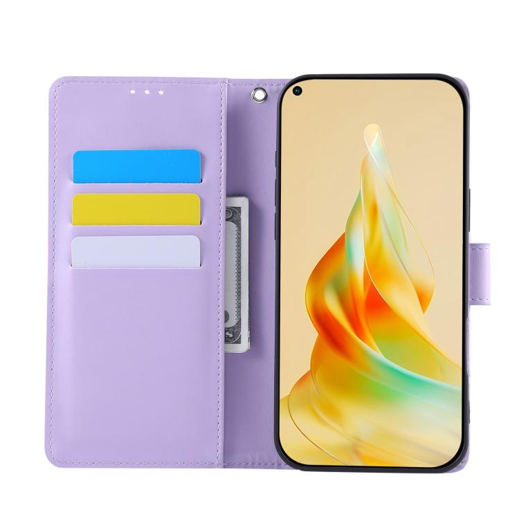 For OPPO A78 4G Rose Flower Embossed 3-Card Slots Leather Phone Case
