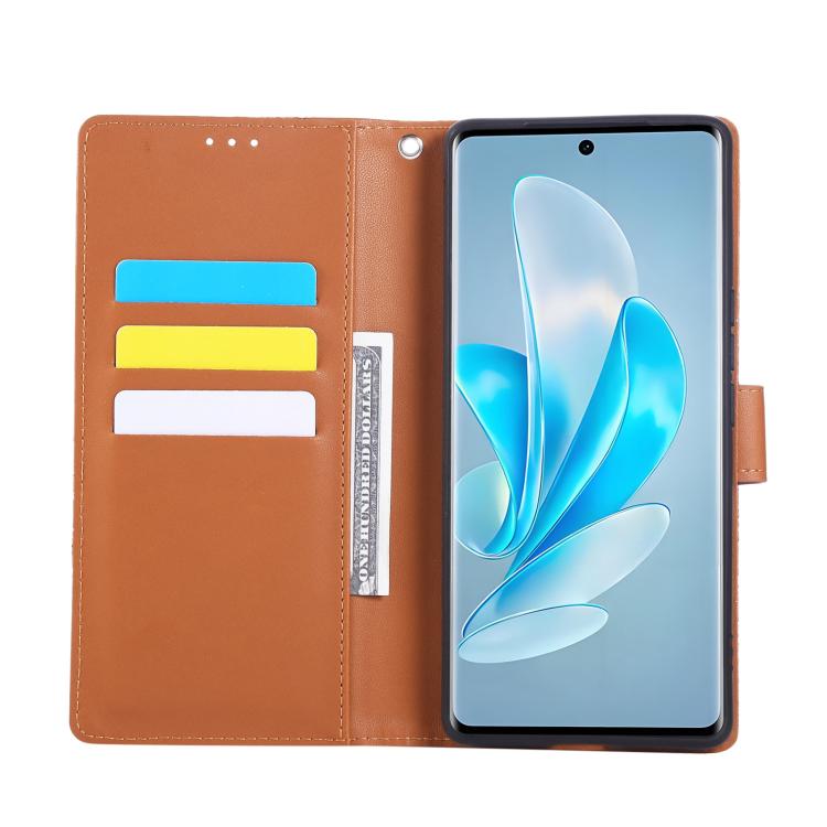 For OPPO A79 5G Rose Flower Embossed 3-Card Slots Leather Phone Case