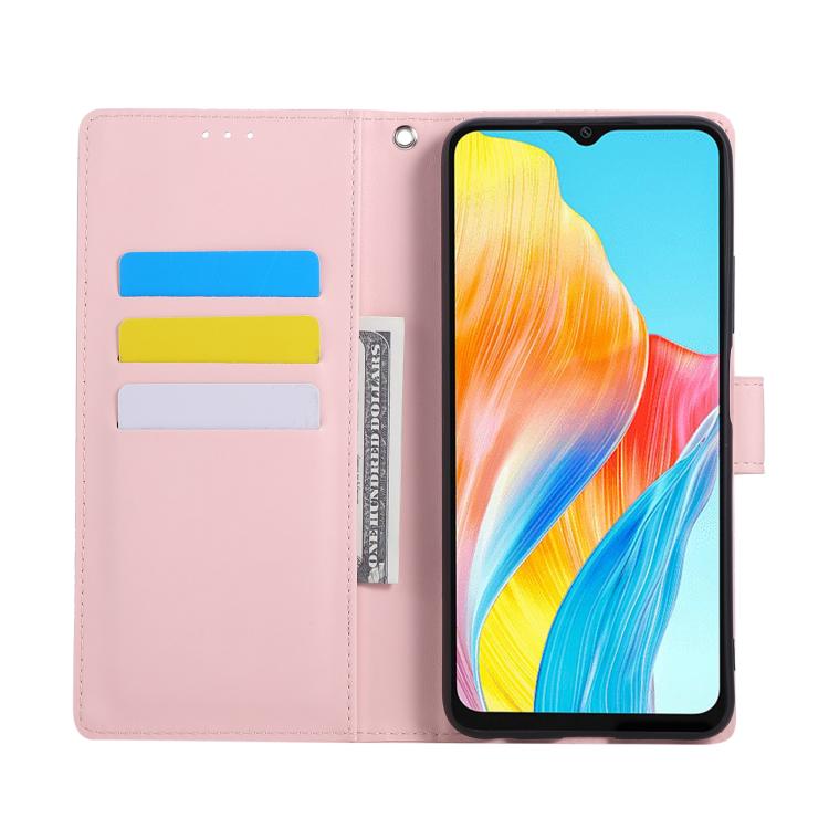 For OPPO A1 Pro Rose Flower Embossed 3-Card Slots Leather Phone Case