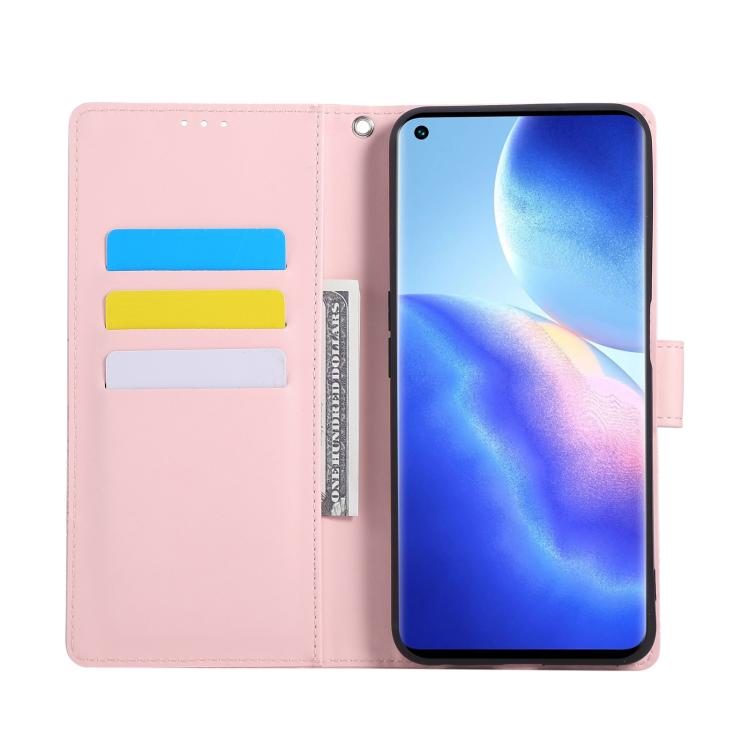 For OPPO Reno7 Pro 5G Rose Flower Embossed 3-Card Slots Leather Phone Case
