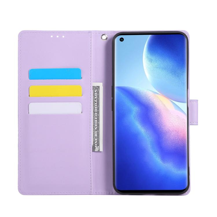 For OPPO Reno7 Pro 5G Rose Flower Embossed 3-Card Slots Leather Phone Case
