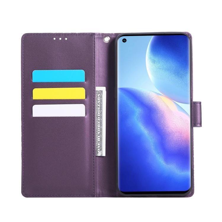 For OPPO Reno7 Pro 5G Rose Flower Embossed 3-Card Slots Leather Phone Case