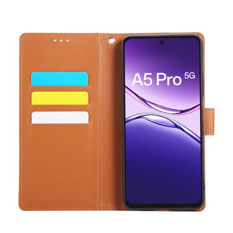 For OPPO A5 Pro 5G Global Rose Flower Embossed 3-Card Slots Leather Phone Case