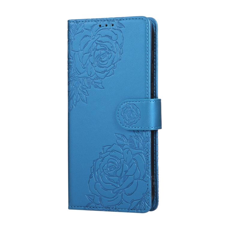 For OPPO Find X8 5G Rose Flower Embossed 3-Card Slots Leather Phone Case