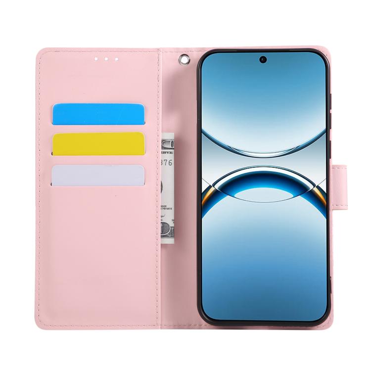 For OPPO Find X8 5G Rose Flower Embossed 3-Card Slots Leather Phone Case