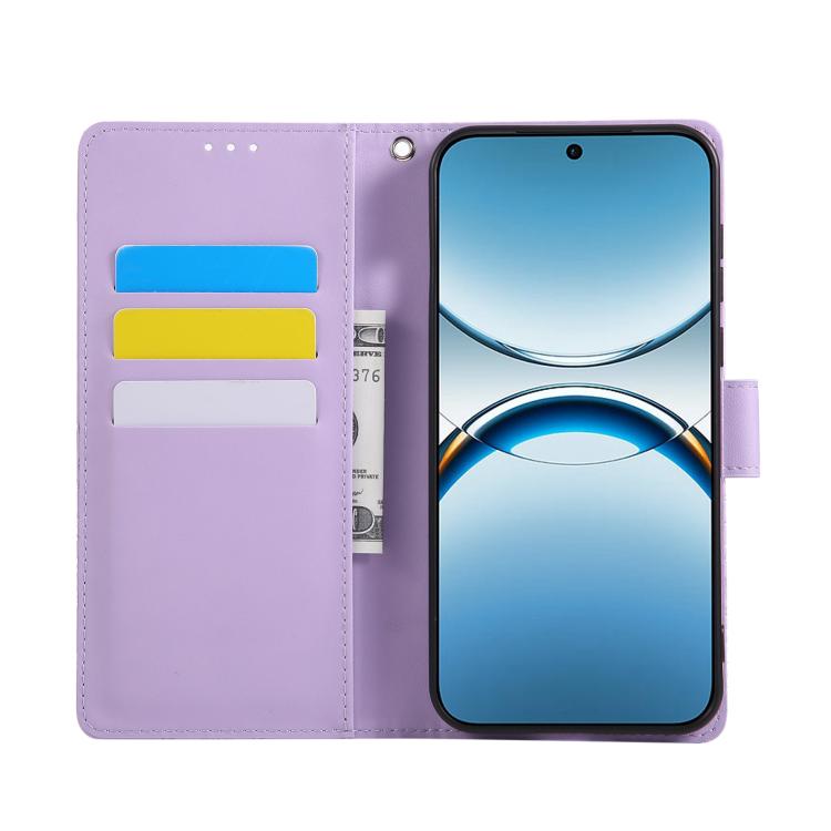 For OPPO Find X8 Pro 5G Rose Flower Embossed 3-Card Slots Leather Phone Case