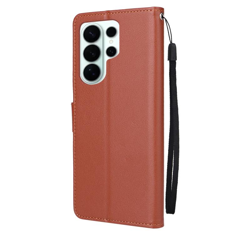 For Galaxy S26 Ultra 5G 3-Card Slots Multifunctional Leather Phone Case