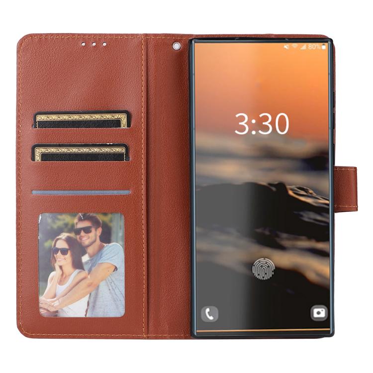 For Galaxy S26 Ultra 5G 3-Card Slots Multifunctional Leather Phone Case