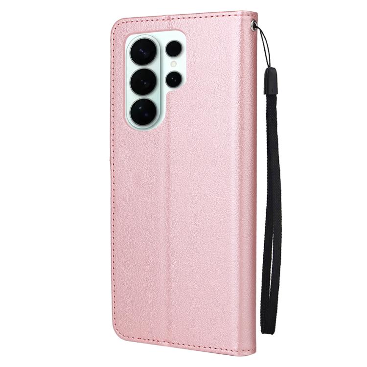 For Galaxy S26 Ultra 5G 3-Card Slots Multifunctional Leather Phone Case