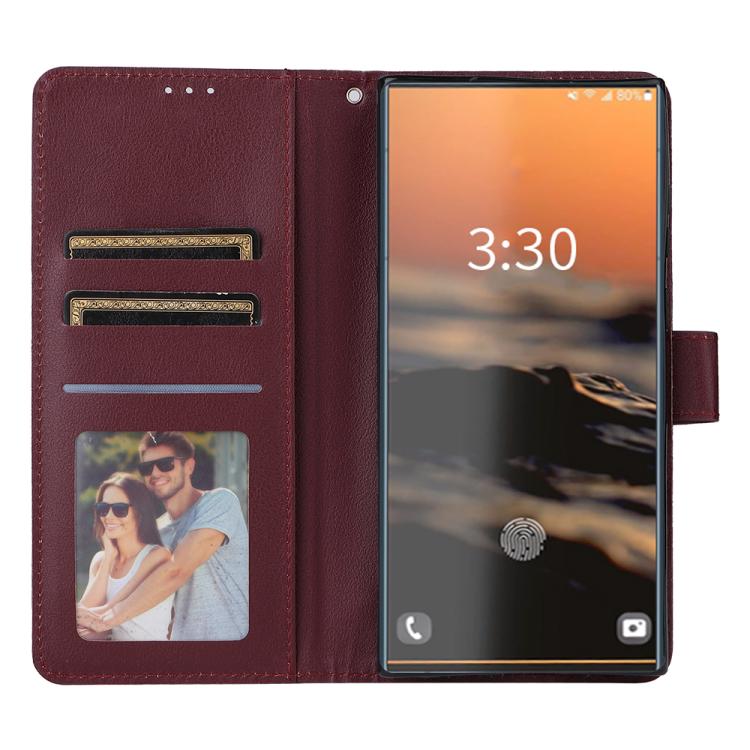 For Galaxy S26 Ultra 5G 3-Card Slots Multifunctional Leather Phone Case