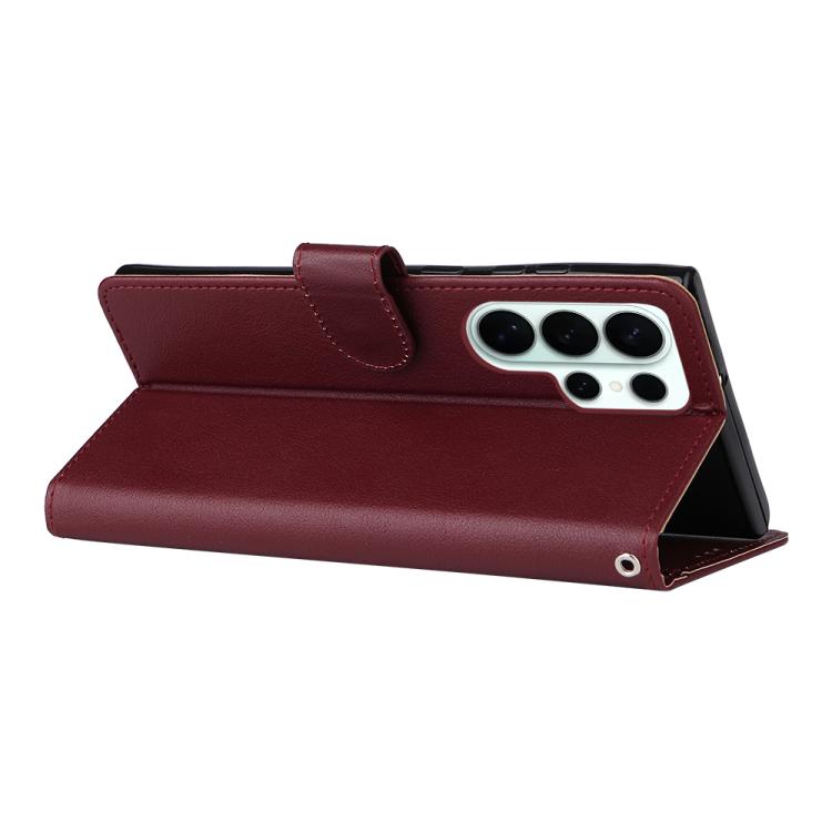 For Galaxy S26 Ultra 5G 3-Card Slots Multifunctional Leather Phone Case