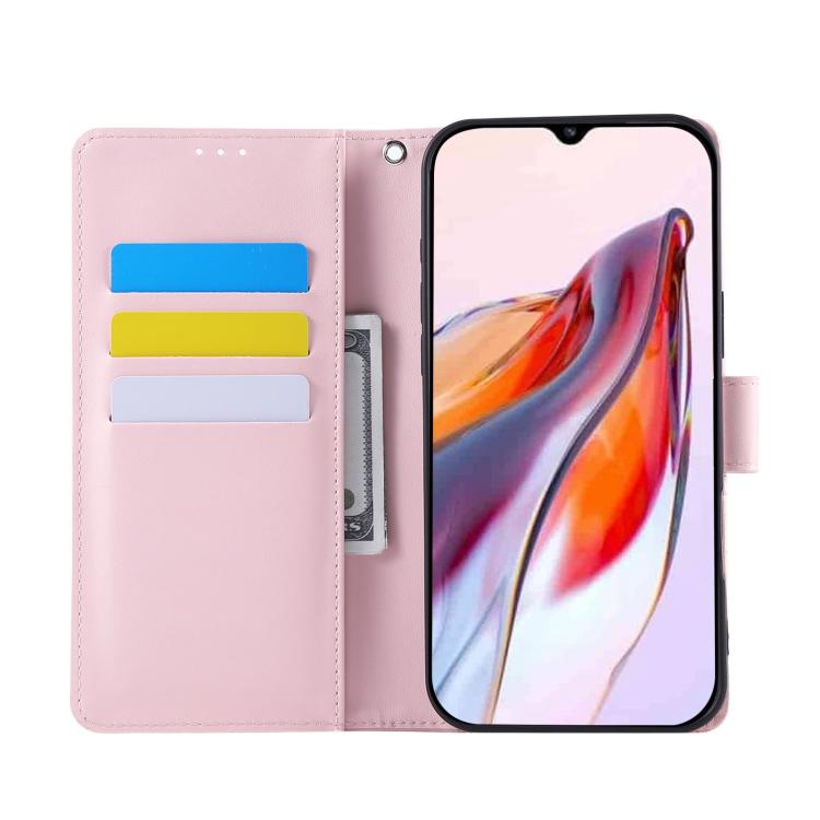 For Redmi 10A 4G Rose Flower Embossed 3-Card Slots Leather Phone Case