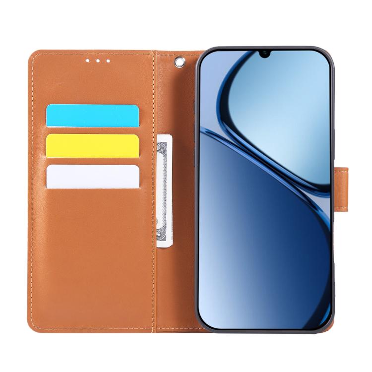 For Redmi 14C 4G Rose Flower Embossed 3-Card Slots Leather Phone Case