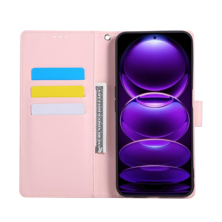 For Redmi Note 12 Pro+ Rose Flower Embossed 3-Card Slots Leather Phone Case
