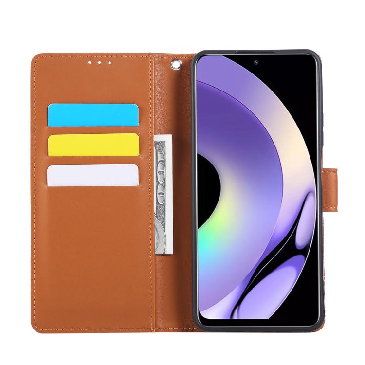 For Realme 10 Pro 5G Rose Flower Embossed 3-Card Slots Leather Phone Case
