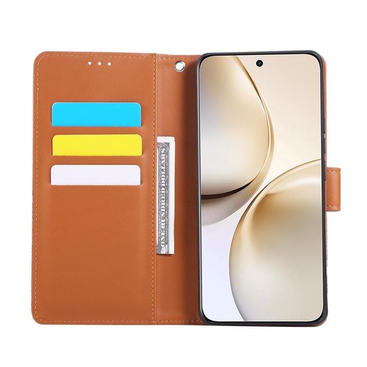 For Realme 14 Pro+ 5G Global Rose Flower Embossed 3-Card Slots Leather Phone Case