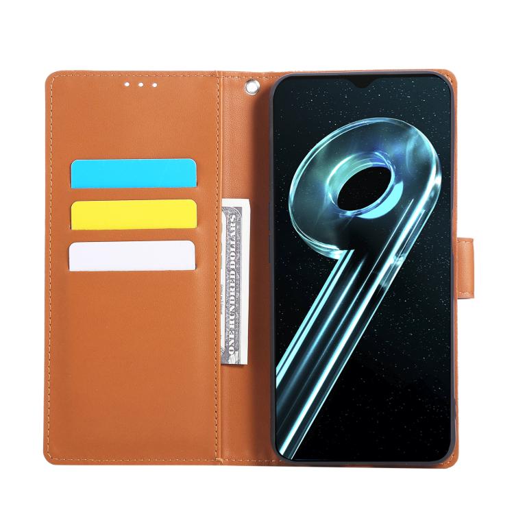 For Realme 9 Pro Rose Flower Embossed 3-Card Slots Leather Phone Case