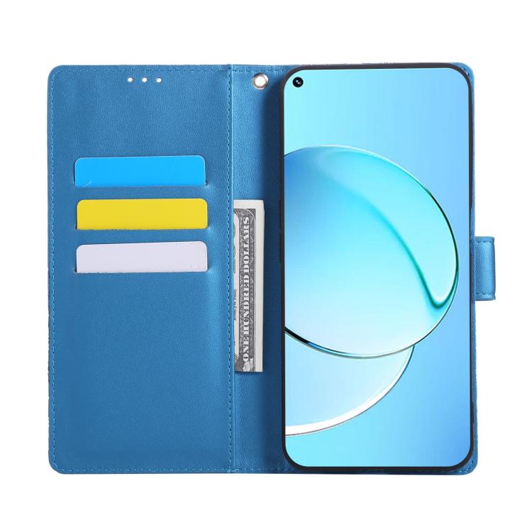 For Realme 10 4G Rose Flower Embossed 3-Card Slots Leather Phone Case