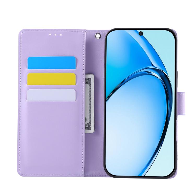 For Realme C67 4G / 12 Lite 4G Global Rose Flower Embossed 3-Card Slots Leather Phone Case