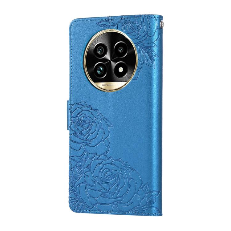 For Realme 13 Pro Rose Flower Embossed 3-Card Slots Leather Phone Case