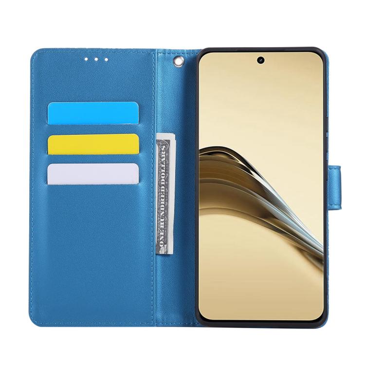 For Realme 13 Pro Rose Flower Embossed 3-Card Slots Leather Phone Case