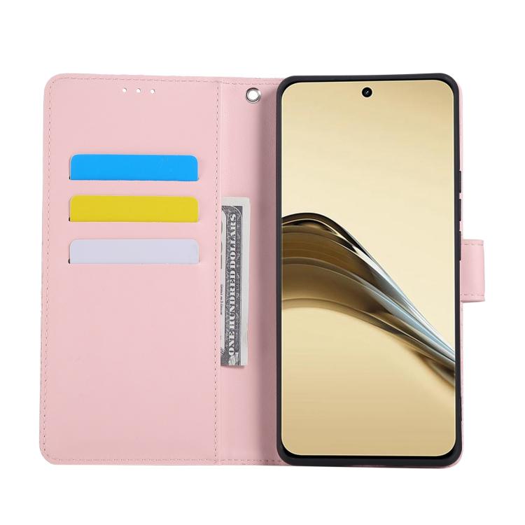 For Realme 13 Pro Rose Flower Embossed 3-Card Slots Leather Phone Case