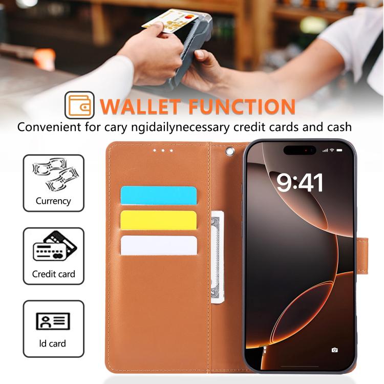 For iPhone 16 Pro Rose Flower Embossed 3-Card Slots Leather Phone Case