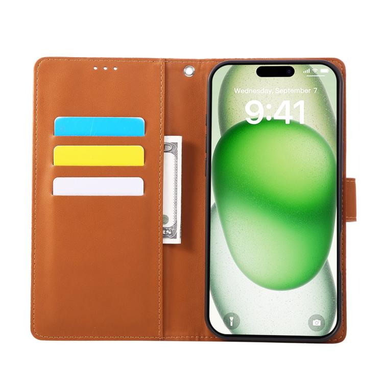 For iPhone 17 Pro Max Rose Flower Embossed 3-Card Slots Leather Phone Case