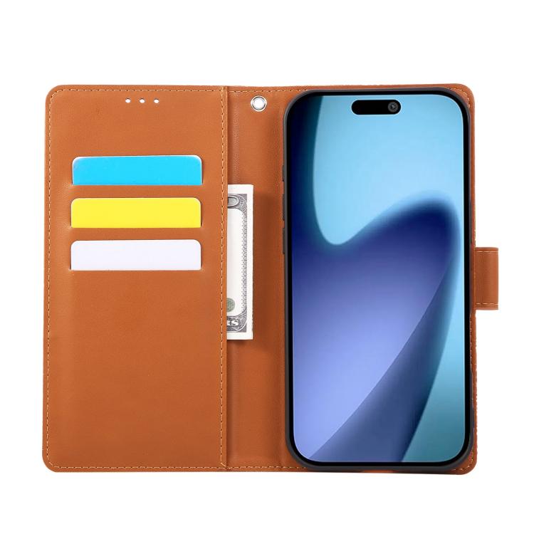 For iPhone Air Rose Flower Embossed 3-Card Slots Leather Phone Case