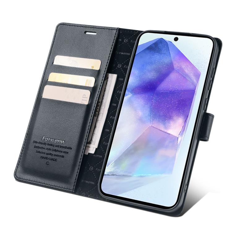 For Samsung Galaxy A15 Forwenw F6 Series RFID Leather Phone Case