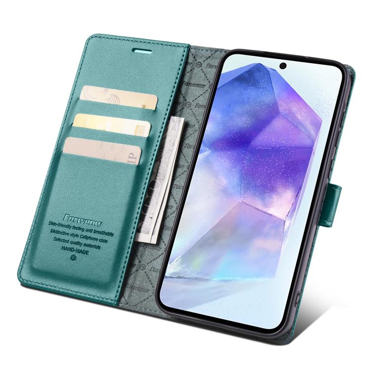 For Samsung Galaxy A35 5G Forwenw F6 Series RFID Leather Phone Case