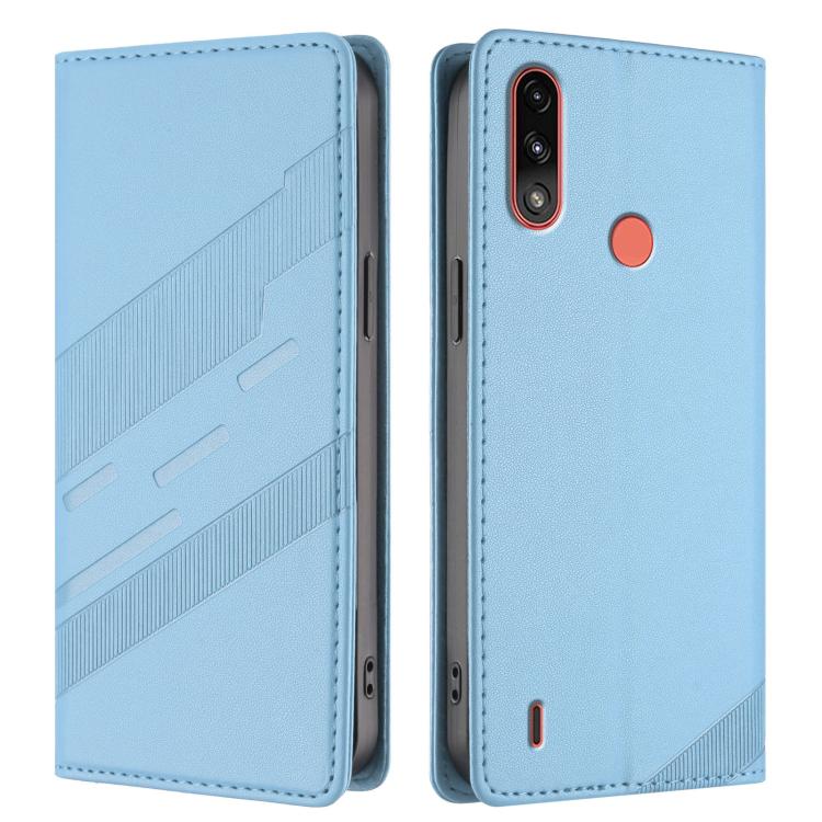 For Motorola Moto E7 Power Embossed Multi-functional Wallet Retro Leather Phone Case