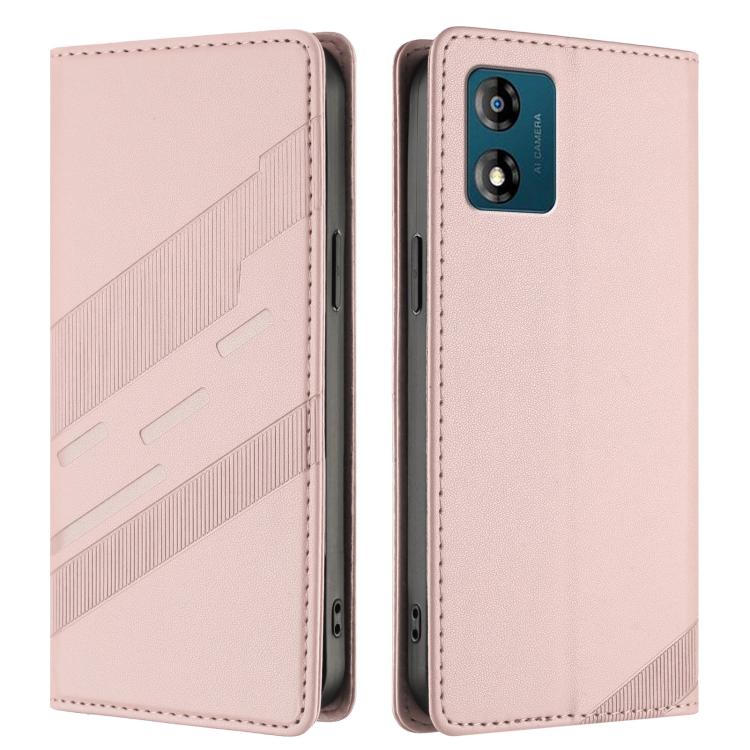 For Motorola Moto E13 Embossed Multi-functional Wallet Retro Leather Phone Case