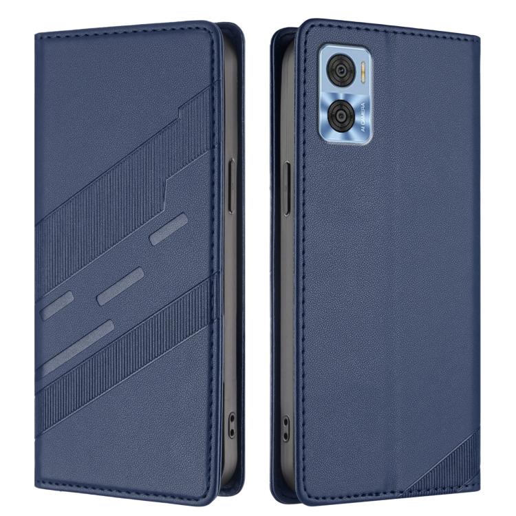 For Motorola Moto E22 Embossed Multi-functional Wallet Retro Leather Phone Case