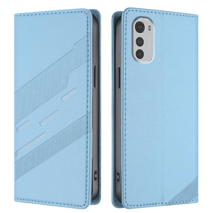For Motorola Moto E32 Embossed Multi-functional Wallet Retro Leather Phone Case