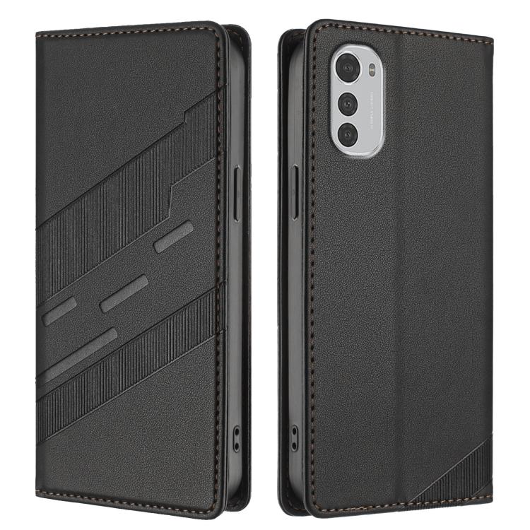 For Motorola Moto E32 Embossed Multi-functional Wallet Retro Leather Phone Case