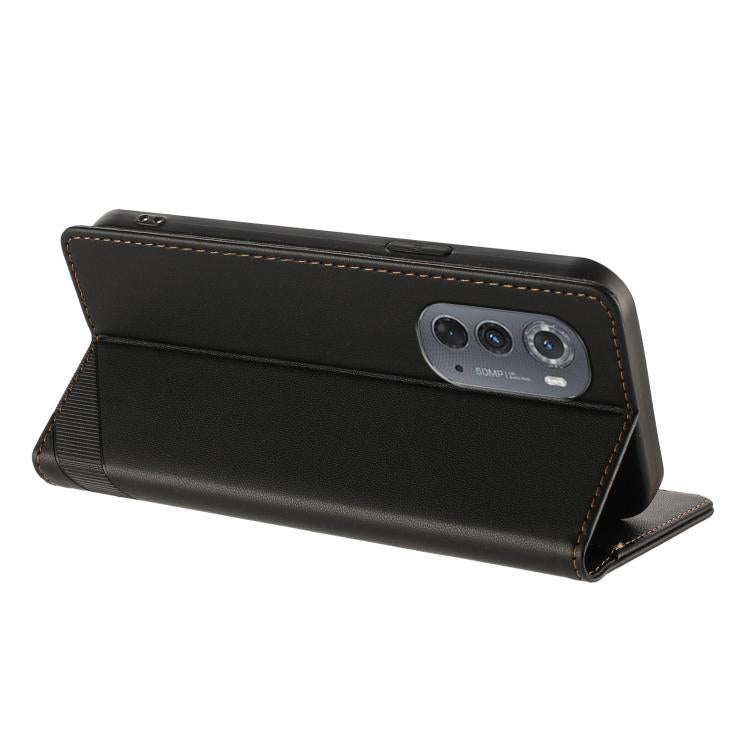 For Motorola Edge 2022 Embossed Multi-functional Wallet Retro Leather Phone Case