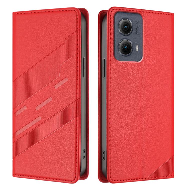 For Motorola Edge 5G 2024 Embossed Multi-functional Wallet Retro Leather Phone Case