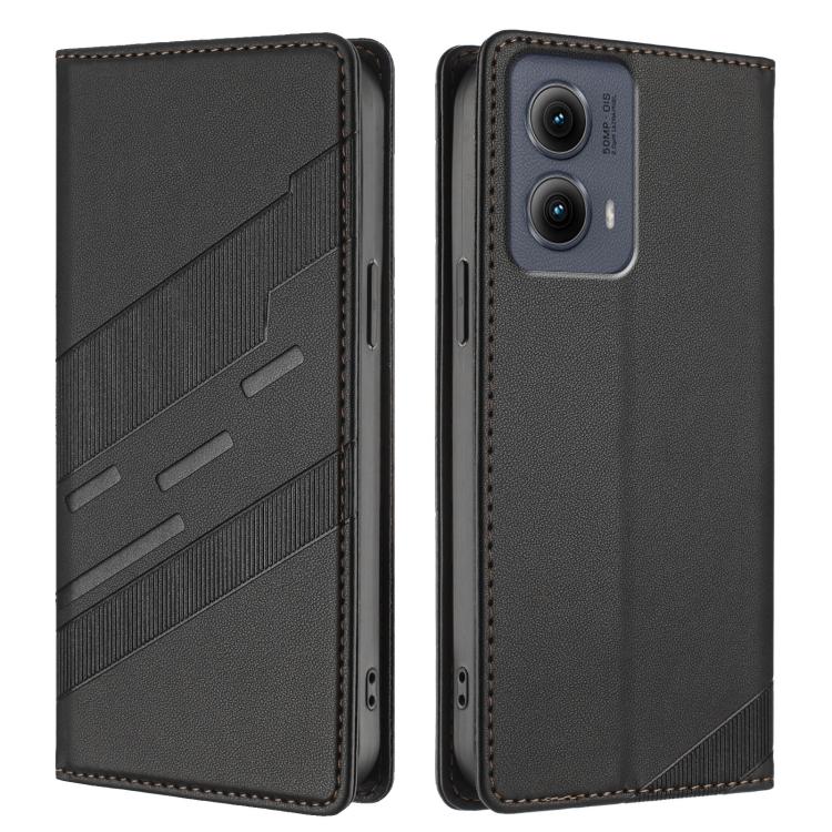 For Motorola Edge 5G 2024 Embossed Multi-functional Wallet Retro Leather Phone Case