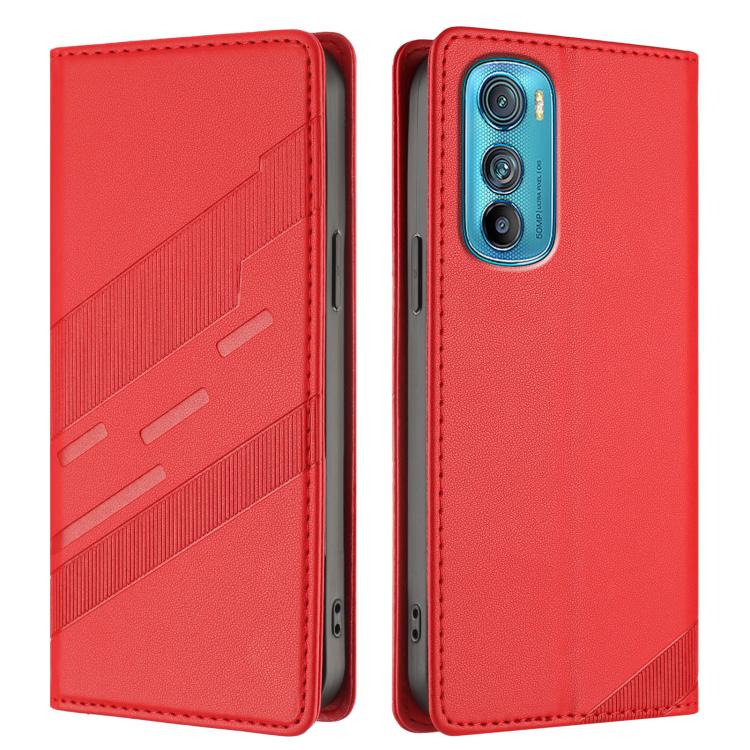 For Motorola Edge 30 Embossed Multi-functional Wallet Retro Leather Phone Case
