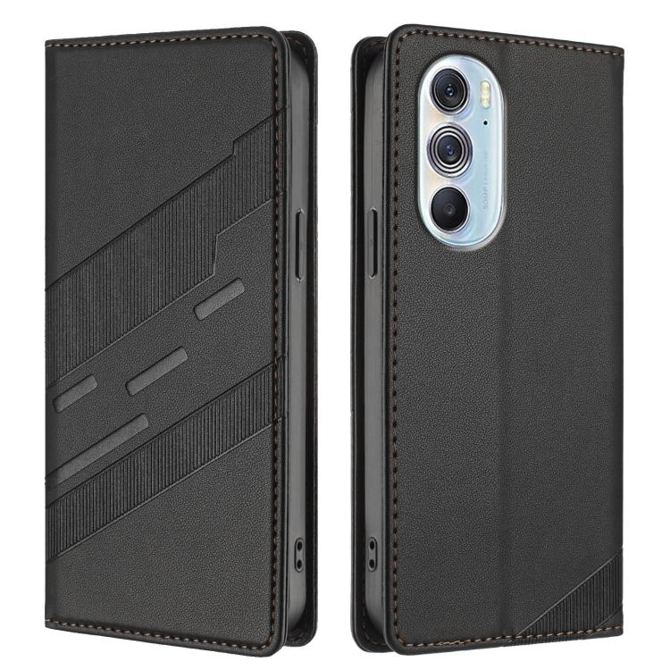 For Motorola Edge 30 Pro Embossed Multi-functional Wallet Retro Leather Phone Case