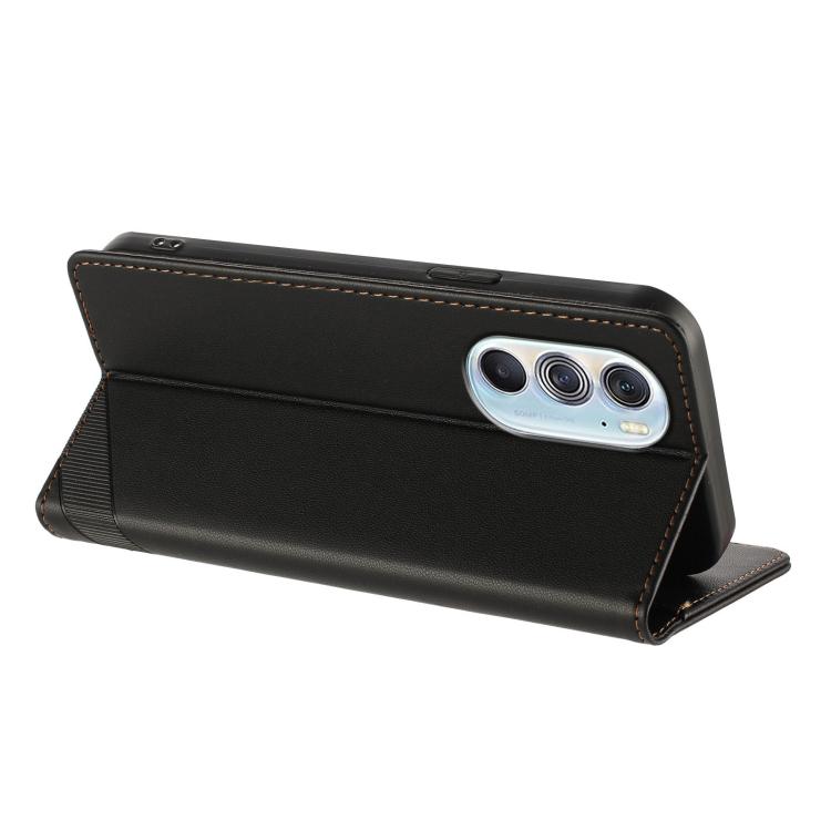 For Motorola Edge 30 Pro Embossed Multi-functional Wallet Retro Leather Phone Case