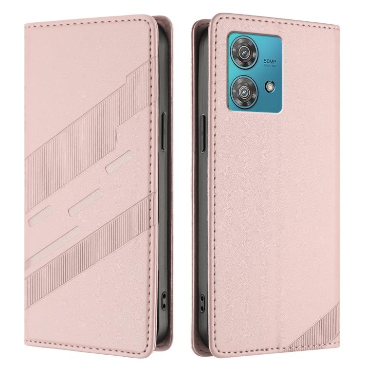 For Motorola Edge 40 Neo 5G Embossed Multi-functional Wallet Retro Leather Phone Case