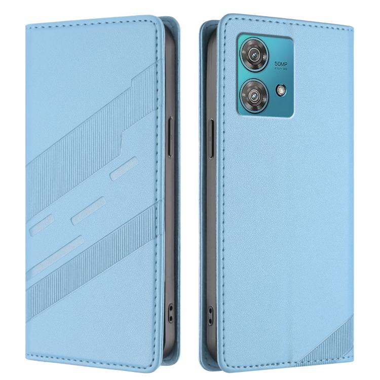 For Motorola Edge 40 Neo 5G Embossed Multi-functional Wallet Retro Leather Phone Case