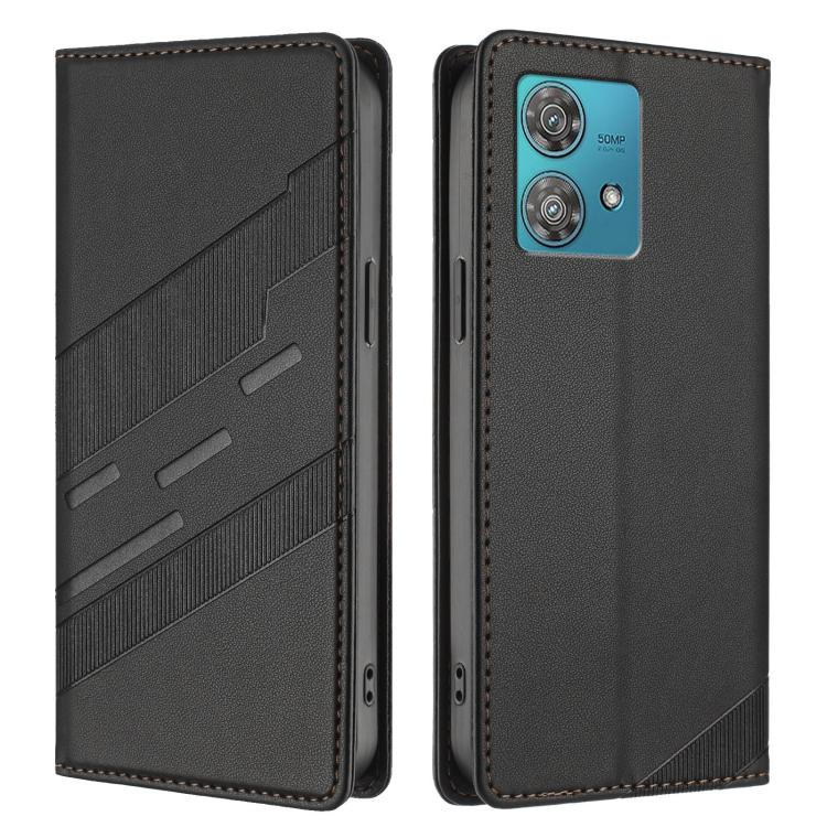 For Motorola Edge 40 Neo 5G Embossed Multi-functional Wallet Retro Leather Phone Case