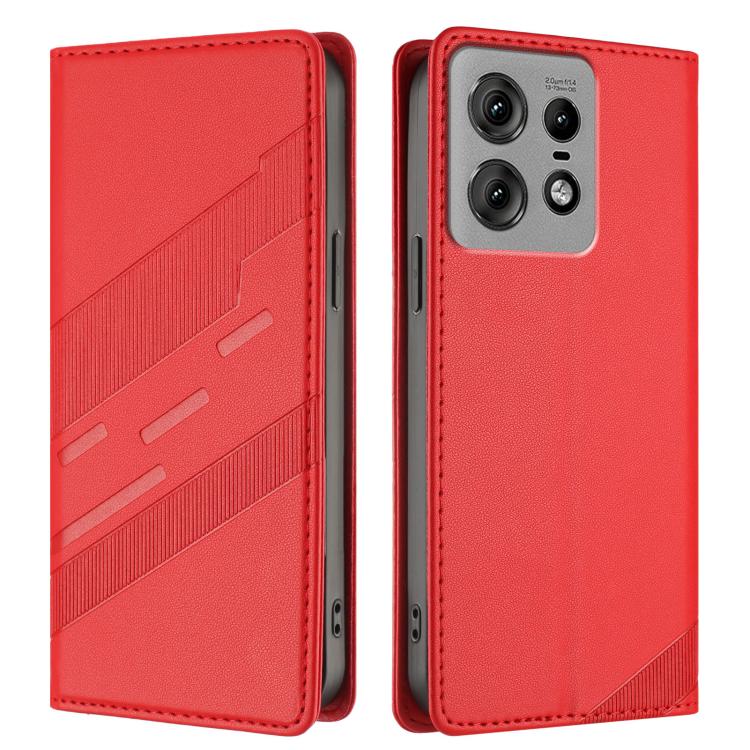 For Motorola Edge 50 Pro Embossed Multi-functional Wallet Retro Leather Phone Case