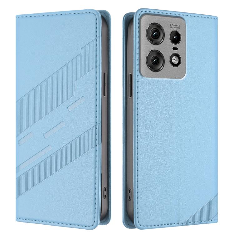 For Motorola Edge 50 Pro Embossed Multi-functional Wallet Retro Leather Phone Case